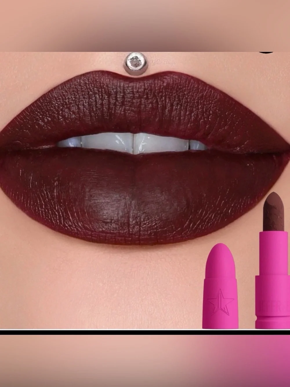 Jeffree Star COMMUNION WINE VELET TRAP Matte Deep Burgundy Lipstick